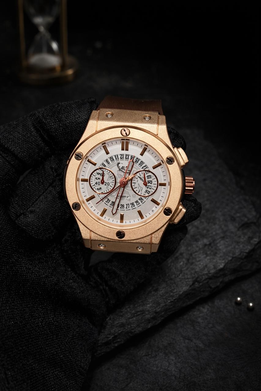 HUBLOT GOLDEN WITH BELT SPECIAL LOCK